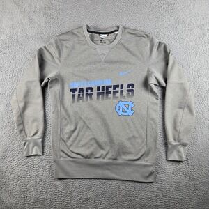 North Carolina Tar Heels Sweatshirt Mens M Gray Nike‎ Pockets NCAA Team Issue